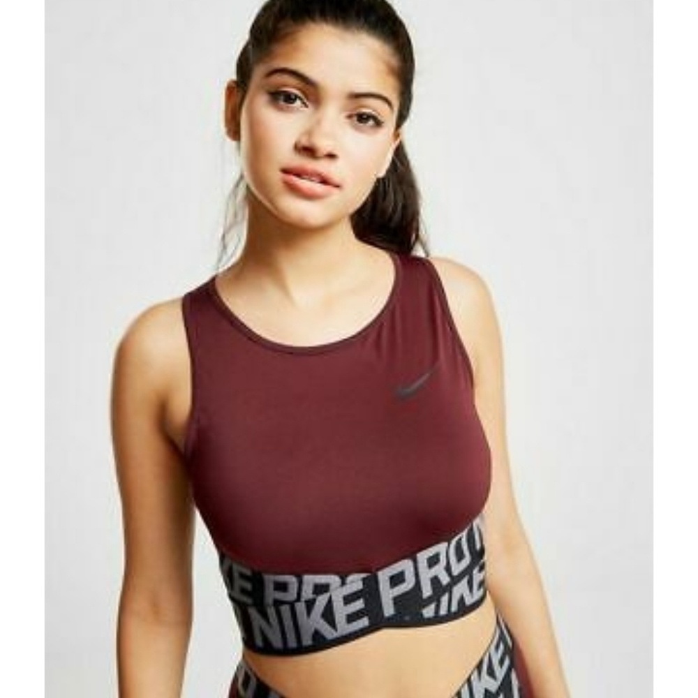 Nike Pro Training Cross Over Cropped Tank - Picture 3 of 3